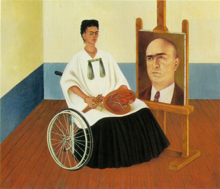 Self-Portrait with the Portrait of Doctor Farill, 1951, Oil on Masonite,16-1/2 x 19-3/4 in., Private collection, Mexico City
